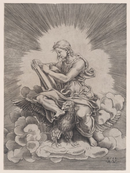 Saint John, dated 1518. Creator: Agostino Veneziano.