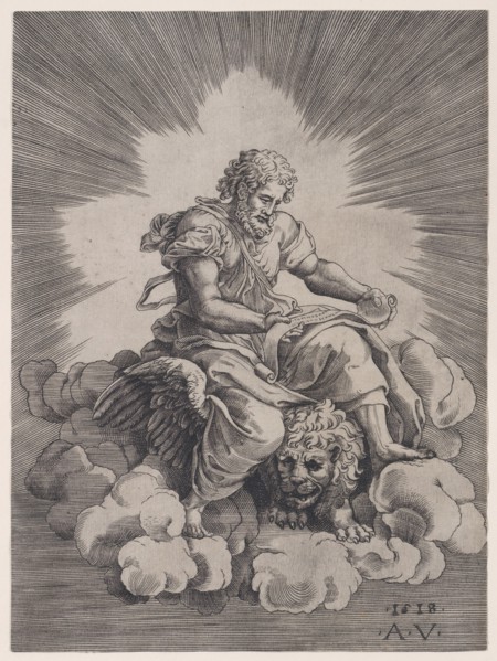 Saint Mark, dated 1518. Creator: Agostino Veneziano.