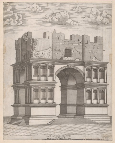 Speculum Romanae Magnificentiae: Temple of Janus, 1550., 1550. Creator: Anon.