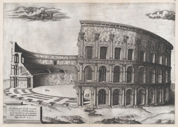 Speculum Romanae Magnificentiae: Amphitheatrum Castrense, 1560., 1560. Creator: Anon.