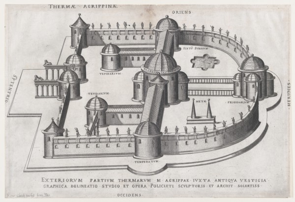 Speculum Romanae Magnificentiae: Baths of Agrippa, 1585., 1585. Creator: Anon.