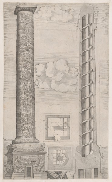 Speculum Romanae Magnificentiae: Column of Trajan, 16th century., 16th century. Creator: Anon.