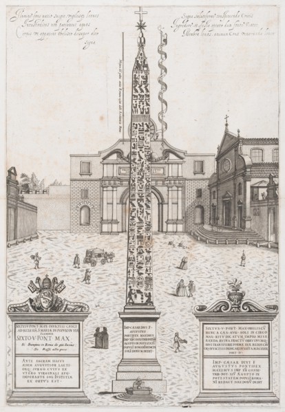 Speculum Romanae Magnificentiae: The Egyptian Obelisk of Augustus, 1589., 1589. Creator: Anon.