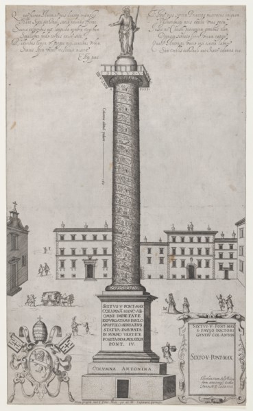 Speculum Romanae Magnificentiae: The Antonine Column, 1589., 1589. Creator: Anon.