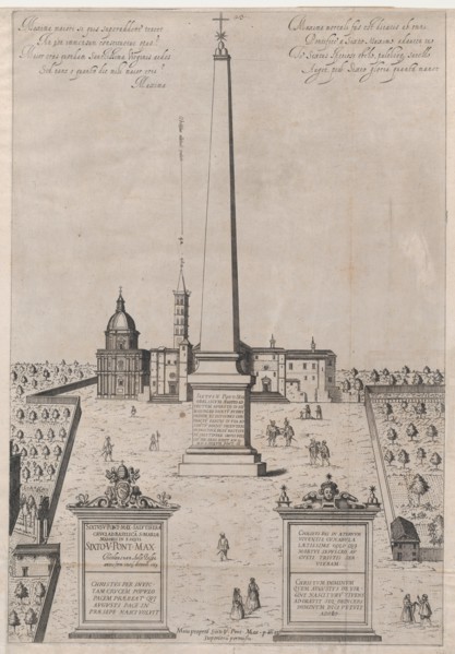 Speculum Romanae Magnificentiae: The Egyptian Obelisk of Augustus, 1589., 1589. Creator: Anon.