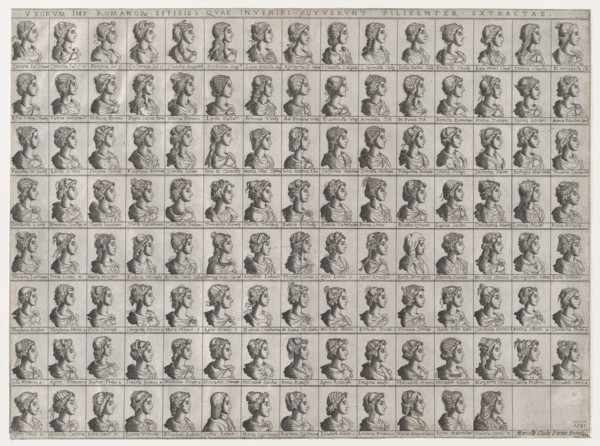 Speculum Romanae Magnificentiae: Portraits of the Wives of Roman Emperors, 1587., 1587. Creator: Anon.