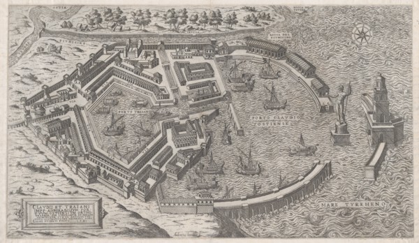 Speculum Romanae Magnificentiae: Port of Rome, 1581., 1581. Creator: Giovanni Ambrogio Brambilla.