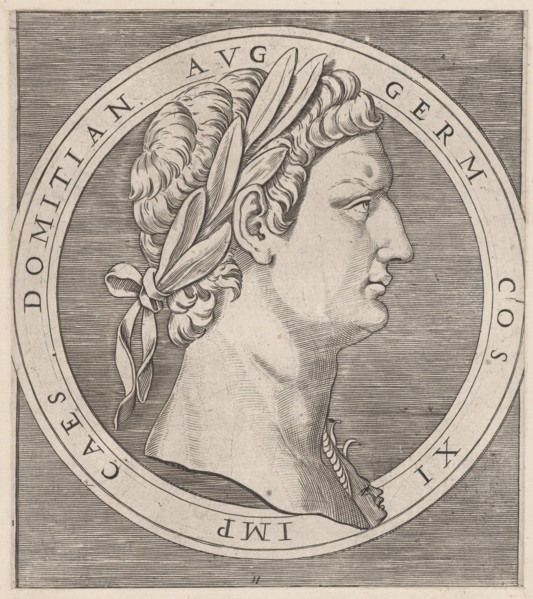 Speculum Romanae Magnificentiae: Domitian, from The Twelve Caesars, ca. 1500-1534., ca. 1500-1534. Creator: Marcantonio Raimondi.
