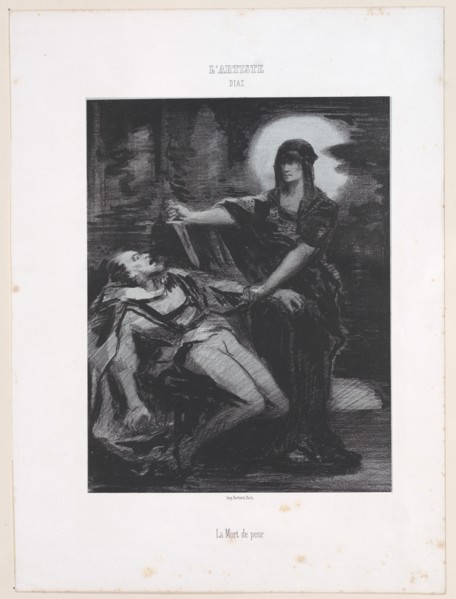 La Mort de peur, 1830-76., 1830-76. Creator: Narcisse Virgile Diaz de la Pena.