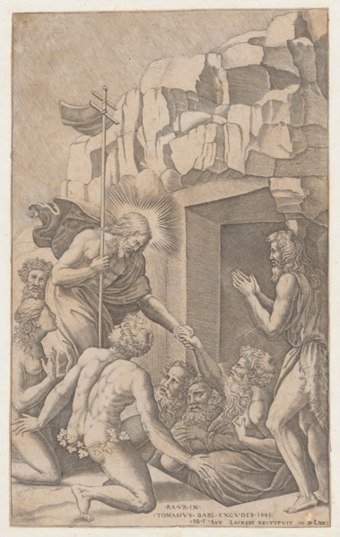 Christ in Limbo, after Raphael, 1541., 1541. Creator: Nicolas Beatrizet.