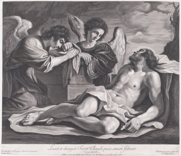 Angels Mourning over the Dead Christ, ca. 1690-1720., ca. 1690-1720. Creator: Nicolas Pitau.