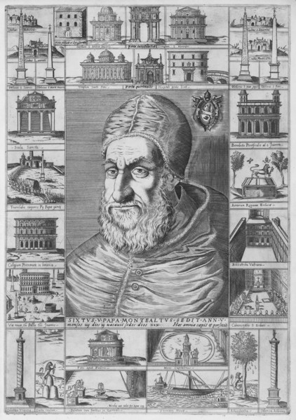Portrait of Sixtus V, ca. 1589., ca. 1589. Creator: Nicolaus van Aelst.