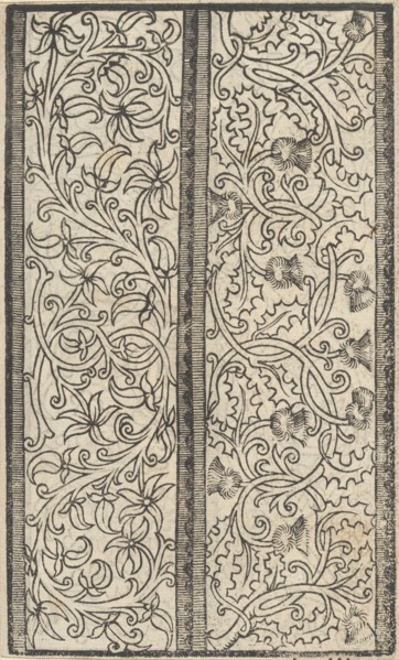 Esemplario di lavori, page 3 (verso), August 1529., August 1529. Creator: Nicolò Zoppino.