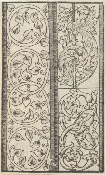 Esemplario di lavori, page 6 (recto), August 1529., August 1529. Creator: Nicolò Zoppino.
