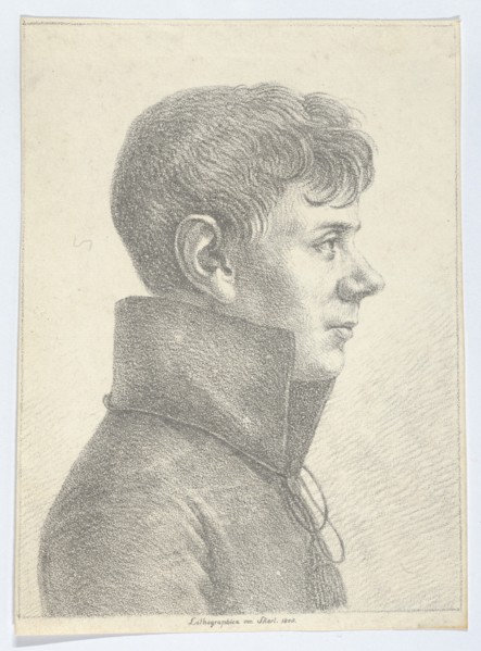 Portrait of a Young Man in Profile, 1808., 1808. Creator: Paul Anton Skerl.