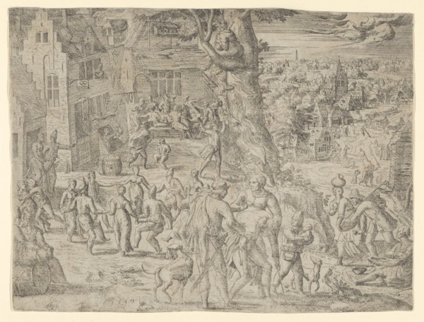 The Village Fair, 1549., 1549. Creator: Possibly by Peeter van der Borcht.