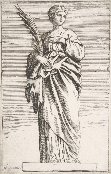 Standing Female Figure, ca. 1739-40., ca. 1739-40. Creator: Pierre Ignace Parrocel.