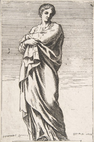 Standing Female Figure, ca. 1739-40., ca. 1739-40. Creator: Pierre Ignace Parrocel.