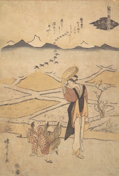 Rustic Scene, ca. 1795., ca. 1795. Creator: Rekisentei Eiri.