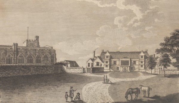 The Ancient Archiepiscopal Palace at Maidstone, from Edward Hasted's, The History and Topo..., 1782. Creator: Richard Bernard Godfrey.