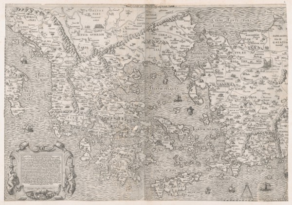 Speculum Romanae Magnificentiae: Map of Greece, mid-16th century., mid-16th century. Creator: Sebastiano di Re.