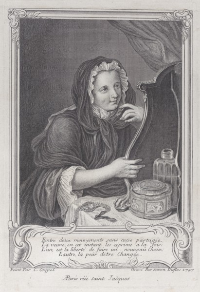 The Coquettish Widow, 1747., 1747. Creator: Simon Nicolas Duflos.