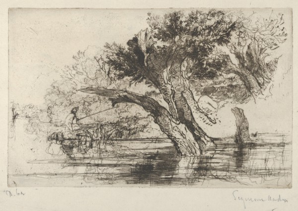 Penton Hook, 1864., 1864. Creator: Francis Seymour Haden.