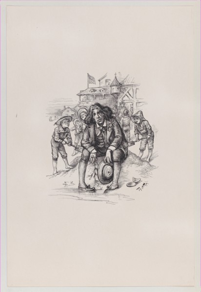 Oscar at the Sea-Shore, August 26, 1882., August 26, 1882. Creator: Thomas Nast.