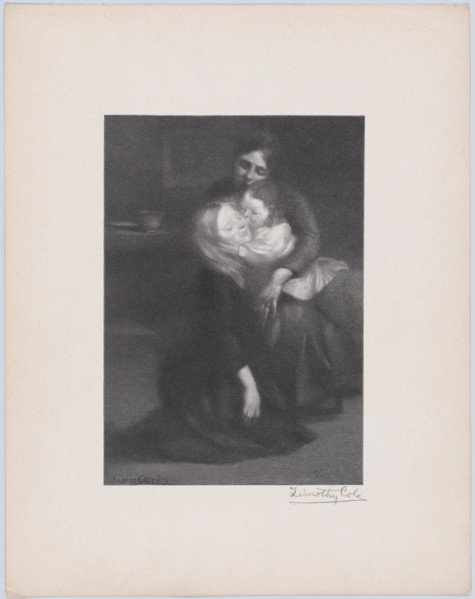 Intimité (The Kiss), 1910., 1910. Creator: Timothy Cole.