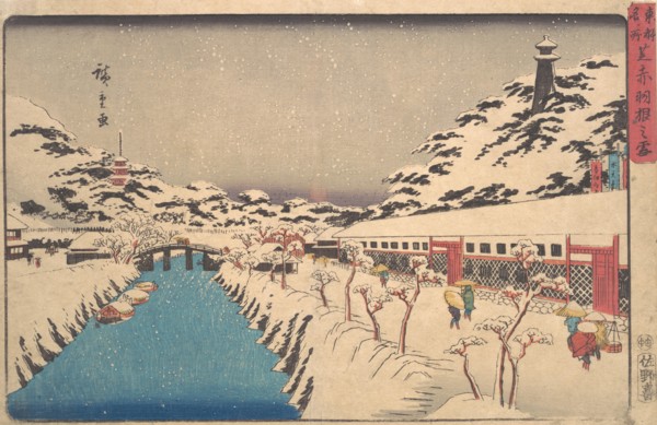 Winter Landscape, 1846., 1846. Creator: Ando Hiroshige.
