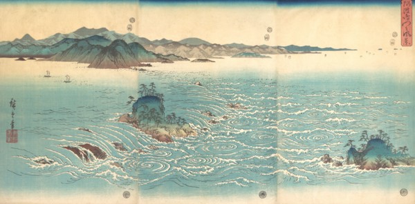 Rapids at Naruto, 1857., 1857. Creator: Ando Hiroshige.