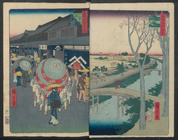 Hatsune Riding Ground, 1856-58., 1856-58. Creators: Ando Hiroshige, Uoya Eikichi.