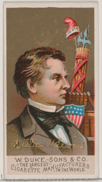 William H. Seward, from the series Great Americans (N76) for Duke brand cigarettes, 1888., 1888. Creator: Unknown.