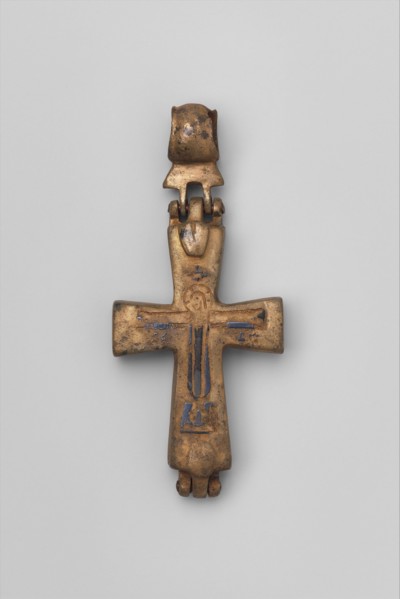 Reliquary Cross with Christ Crucified and the Virgin and Child, Byzantine, 11th century.
