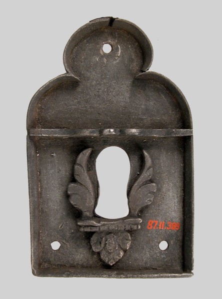 Escutcheon Plate, European, 15th century or later.