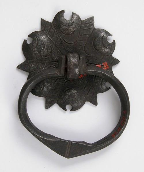 Door handle and plate, German, 16th century.