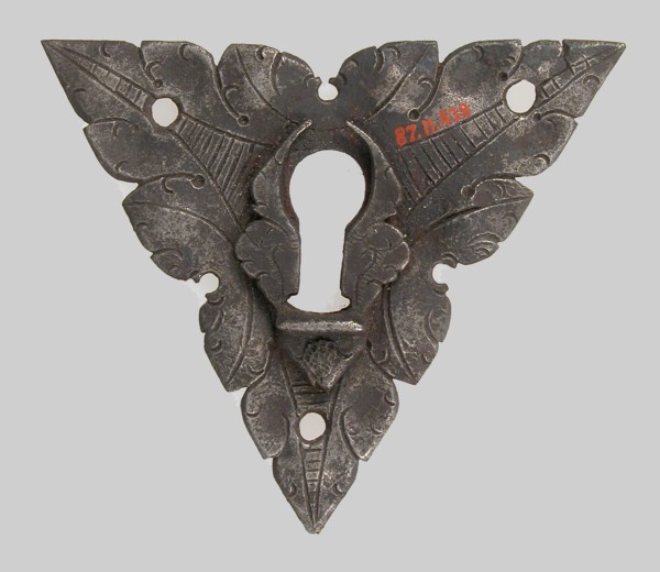 Escutcheon plate, German, 16th century.