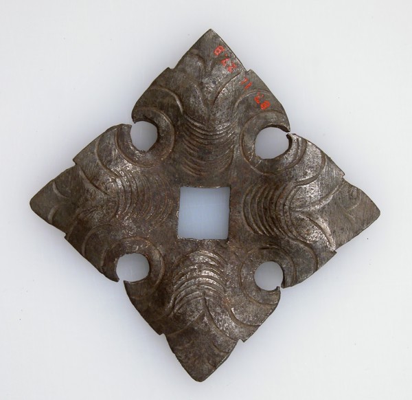 Door Handle Plate, German, 16th century.