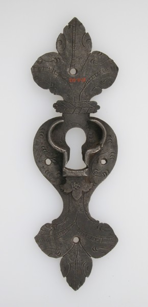 Escutcheon plate, German, 16th century.