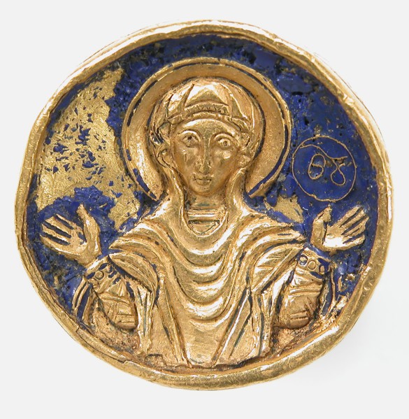Ring with Enamel Bezel, Byzantine, 19th or 20th century (12th-13th century style).