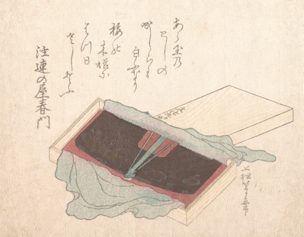 Box with a Lacquer Comb, 1812.
