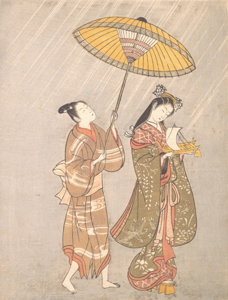 Komachi Praying for Rain, ca. 1765.