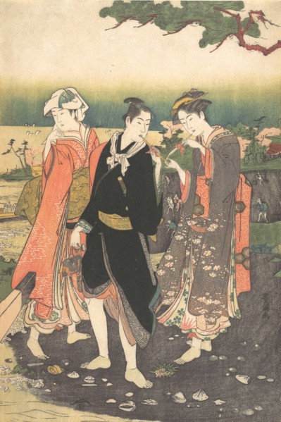 On Shinagawa Beach at Ebb-Tide, ca. 1790-1825.