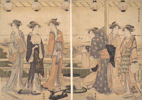 The Four Seasons in Southern Edo: A Summer Scene (Minami shiki; Natsu [no] kei), late 1780s.