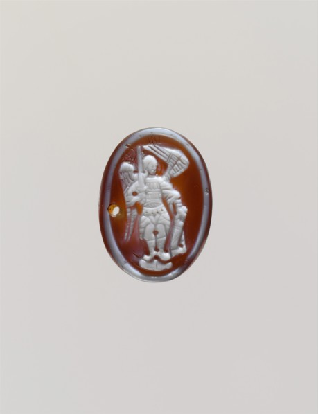 Cameo with the Archangel Michael, Byzantine, probably late 14th century.