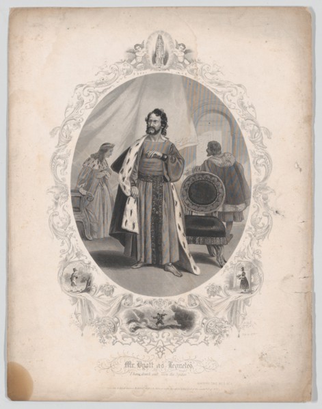 Mr. Dyott as Leontes: "I have drank and seen the Spider" (Winter's Tale, Act 2, Scene 1), 1855.