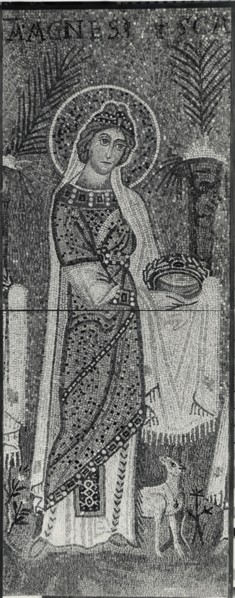 Saint Agnes, Byzantine, early 20th century (original dated 6th century).