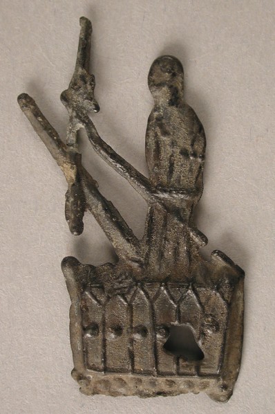Badge with Figure, British, 14th-15th century.