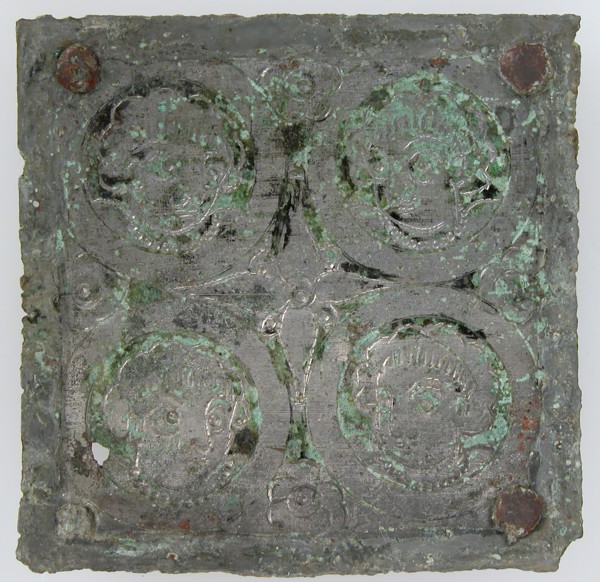 Tinned-Copper Plaque with a Personification, Byzantine, 350-400.