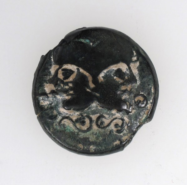 Coin of the Suessiones, Celtic, 1st century B. C..